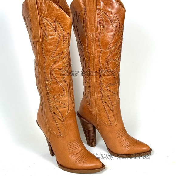 Jessica Simpson Alan Cowboy Cowgirl Boots - Women's 9B Excellent Condition - Picture 12 of 15